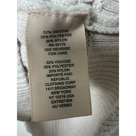 Philosophy Women’s Fisherman Cable Knit Cream Crewneck Sweater - Large - Picture 6 of 9